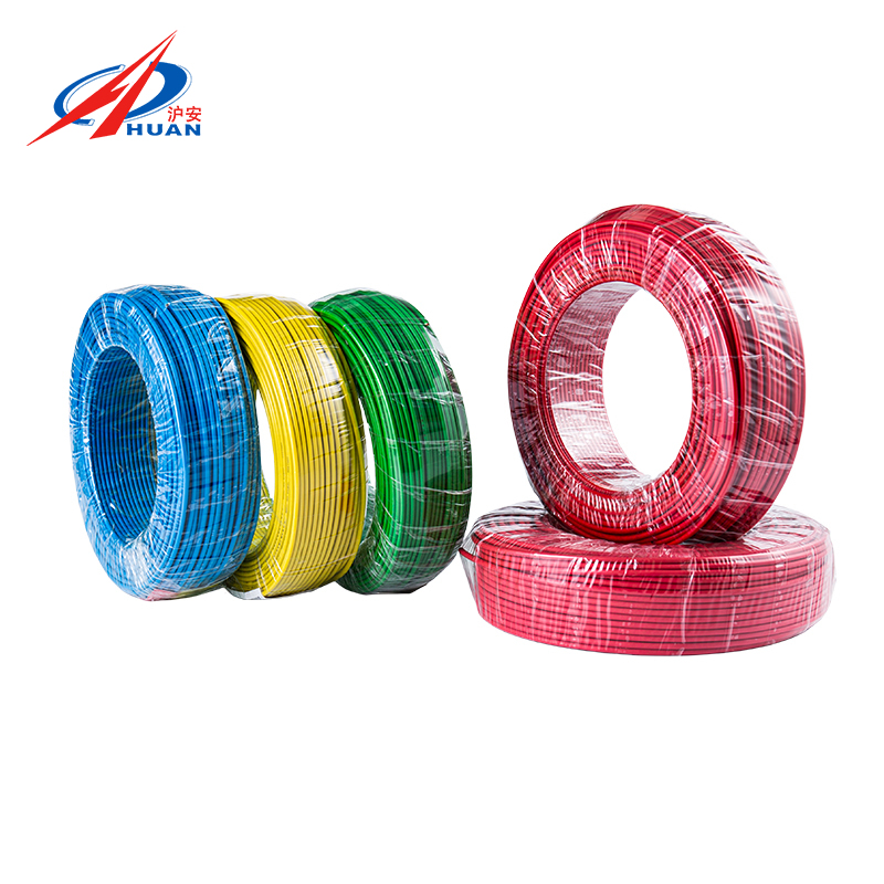 Fio de cobre flexível de núcleo único multifilar BVR (vermelho/amarelo/verde/azul/preto/branco)