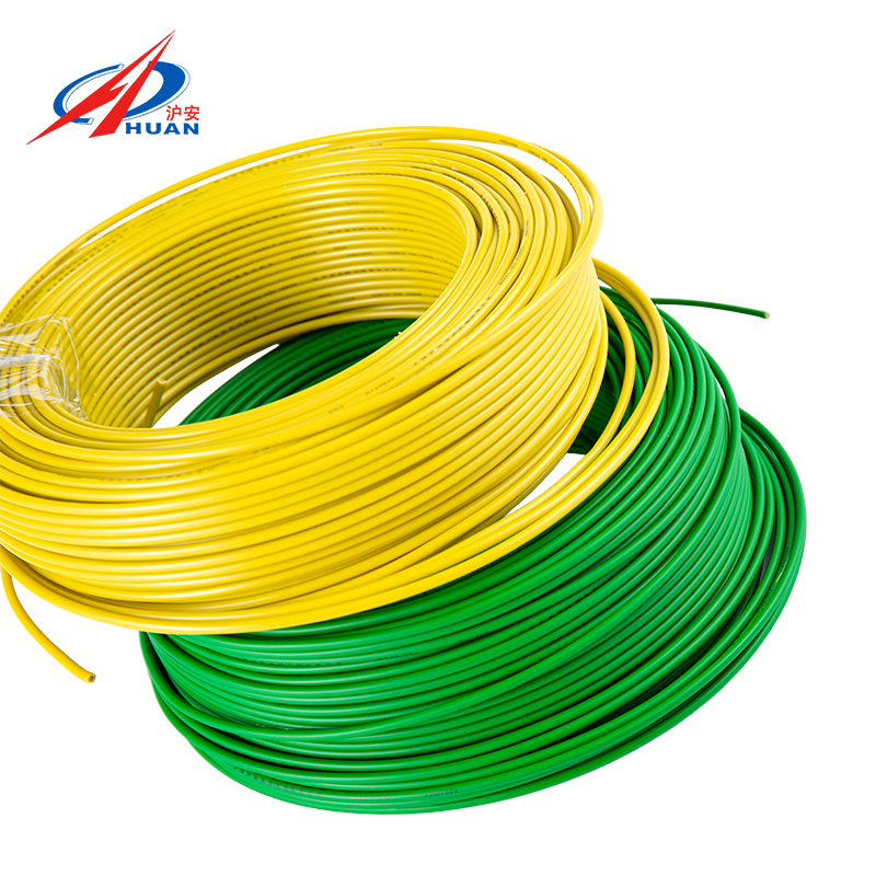 Condutores sólidos isolados de PVC de cobre puro resistentes ao fogo NH-BV Fio rígido (uso residencial)