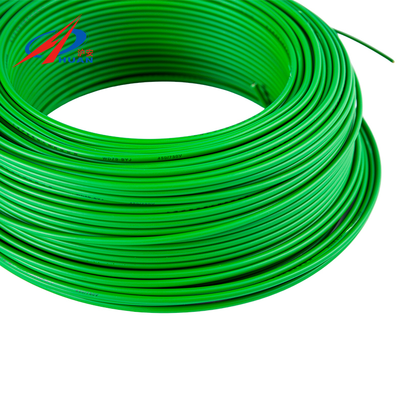 Fio resistente ao fogo isolado com poliolefina reticulada WDZN-BYJ 450/750 V e abaixo