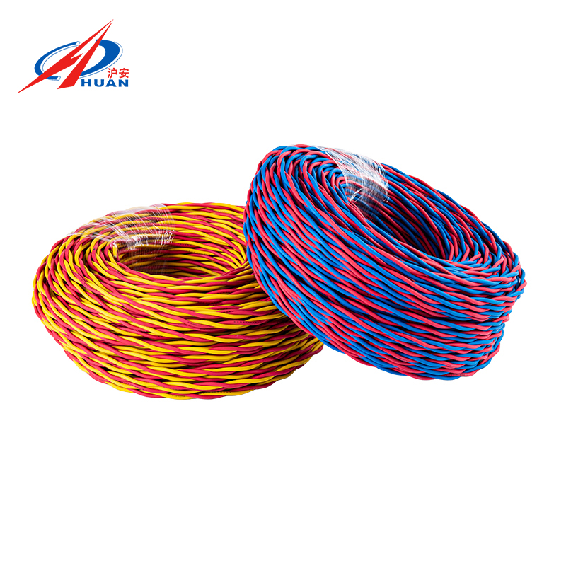 Fio de par trançado WDZN-RYJS(P) resistente ao fogo, fio flexível de par trançado A/B/C retardante de chamas, disponível em várias cores