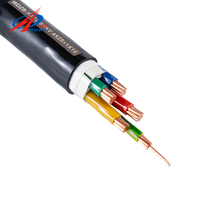 WDZ-YJY 0,6/1 KV Núcleo de cobre reticulado polietileno isolado poliolefina bainha protetora halógeno baixo fumaça retardante de chamas cabo de alimentação