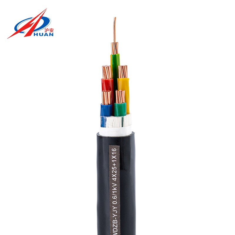 WDZ-YJY 0,6/1 KV Núcleo de cobre reticulado polietileno isolado poliolefina bainha protetora halógeno baixo fumaça retardante de chamas cabo de alimentação
